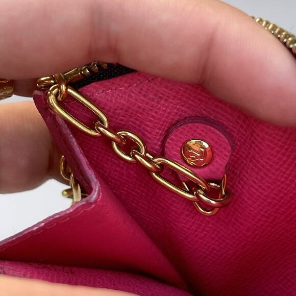 LOUIS VUITTON Monogram Multicolor Black Pochette Cles Coin Case Key Pouch - Picture 13 of 14